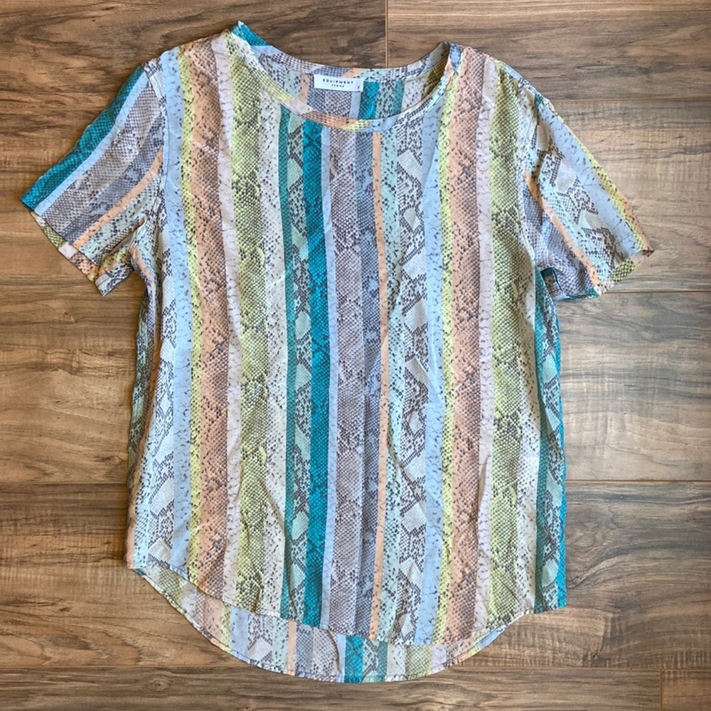 Equipment Riley Pastel Rainbow Python Snakeskin S… - image 2